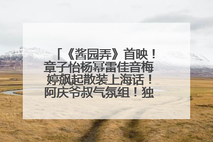 《酱园弄》首映！章子怡杨幂雷佳音梅婷飙起散装上海话！阿庆爷叔气氛组！独独没见他……