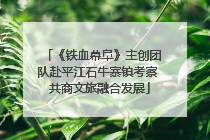 《铁血幕阜》主创团队赴平江石牛寨镇考察 共商文旅融合发展