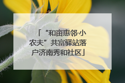 “和亩惠邻·小农夫”共富驿站落户济南秀和社区