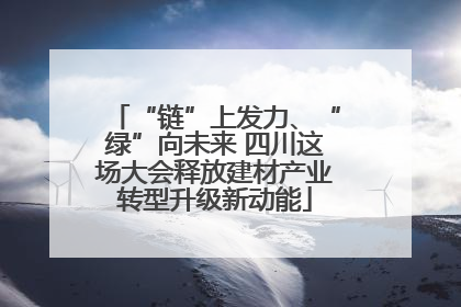 “链”上发力、“绿”向未来 四川这场大会释放建材产业转型升级新动能