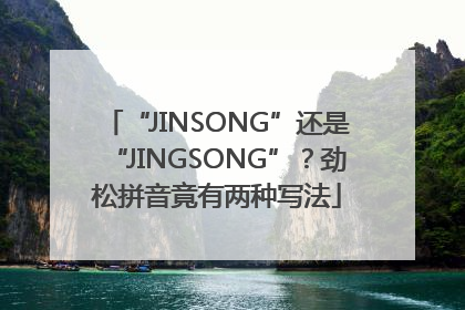 “JINSONG”还是“JINGSONG”？劲松拼音竟有两种写法