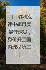 王钰栋获评中超月度最佳球员，身价升至国内球员第二