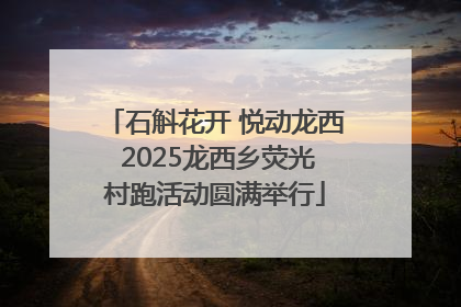 石斛花开 悦动龙西 2025龙西乡荧光村跑活动圆满举行