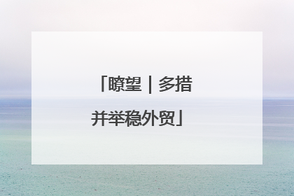 瞭望｜多措并举稳外贸