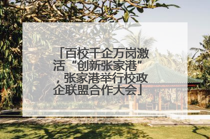 百校千企万岗激活“创新张家港”，张家港举行校政企联盟合作大会