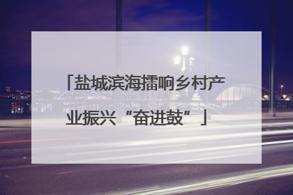 盐城滨海擂响乡村产业振兴“奋进鼓”