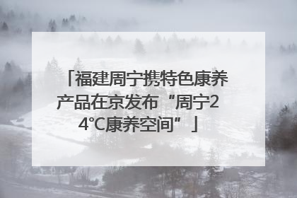 福建周宁携特色康养产品在京发布“周宁24℃康养空间”