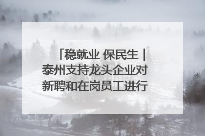 稳就业 保民生｜泰州支持龙头企业对新聘和在岗员工进行实训——到岗就能用 用了就见效