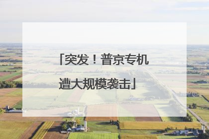 突发！普京专机遭大规模袭击