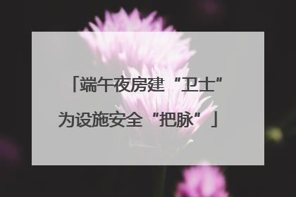端午夜房建“卫士”为设施安全“把脉”