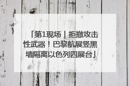 第1现场｜拒撤攻击性武器！巴黎航展竖黑墙隔离以色列四展台