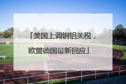 美国上调钢铝关税，欧盟德国最新回应