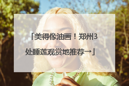 美得像油画！郑州3处睡莲观赏地推荐→