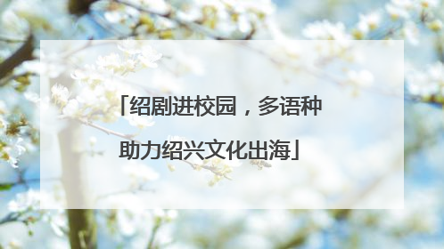绍剧进校园，多语种助力绍兴文化出海
