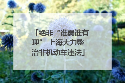 绝非“谁弱谁有理” 上海大力整治非机动车违法