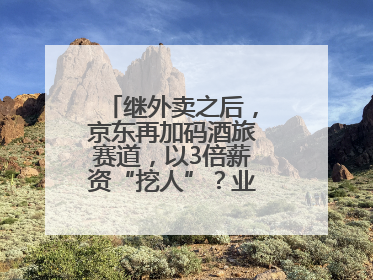 继外卖之后，京东再加码酒旅赛道，以3倍薪资“挖人”？业内人士回应