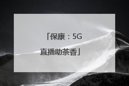 保康：5G直播助茶香