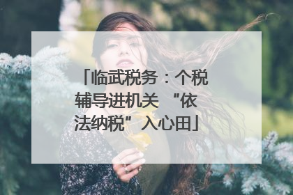 临武税务：个税辅导进机关 “依法纳税”入心田