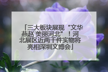 三大板块展现“文华燕赵 美丽河北”！河北展区近两千件实物将亮相深圳文博会
