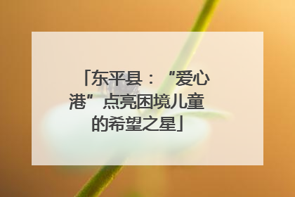东平县：“爱心港”点亮困境儿童的希望之星