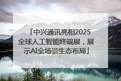 中兴通讯亮相2025全球人工智能终端展，展示AI全场景生态布局