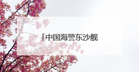 中国海警东沙舰，现身黄岩岛