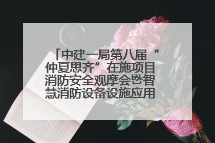 中建一局第八届“仲夏思齐”在施项目消防安全观摩会暨智慧消防设备设施应用交流会成功举办