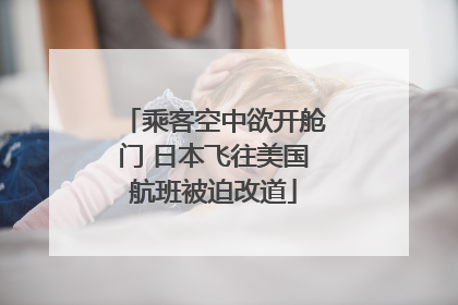 乘客空中欲开舱门 日本飞往美国航班被迫改道
