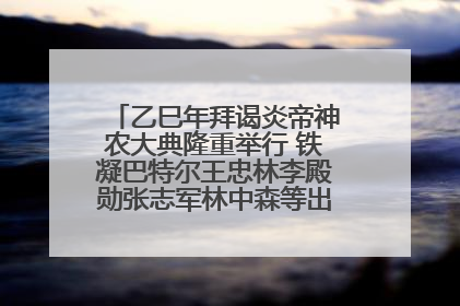 乙巳年拜谒炎帝神农大典隆重举行 铁凝巴特尔王忠林李殿勋张志军林中森等出席 孙伟主持