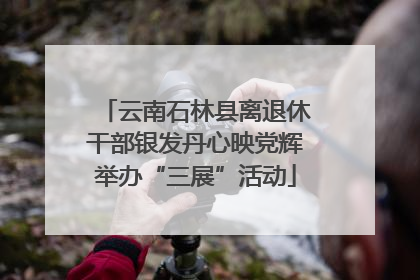 云南石林县离退休干部银发丹心映党辉举办“三展”活动