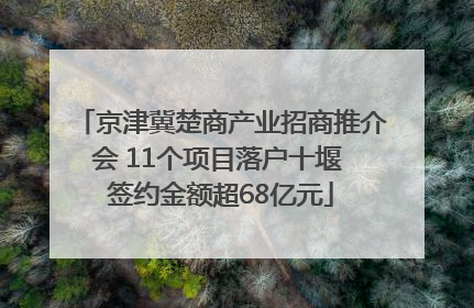 京津冀楚商产业招商推介会 11个项目落户十堰 签约金额超68亿元