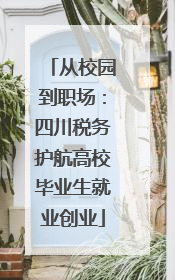 从校园到职场：四川税务护航高校毕业生就业创业