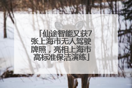 仙途智能又获7张上海市无人驾驶牌照，亮相上海市高标准保洁演练
