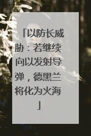 以防长威胁：若继续向以发射导弹，德黑兰将化为火海