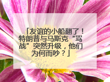 友谊的小船翻了！特朗普与马斯克“骂战”突然升级，他们为何而吵？
