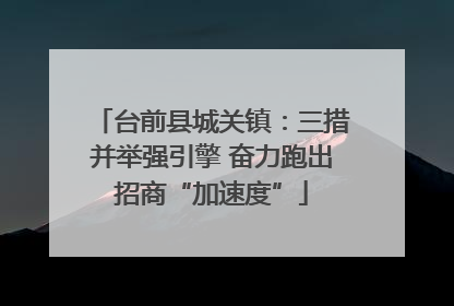 台前县城关镇：三措并举强引擎 奋力跑出招商“加速度”