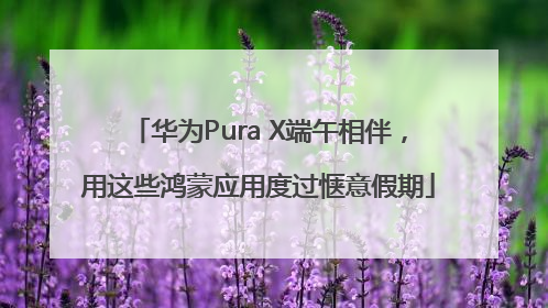 华为Pura X端午相伴，用这些鸿蒙应用度过惬意假期