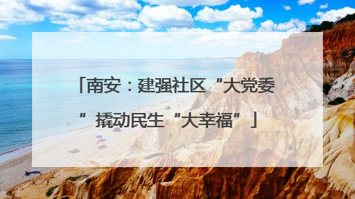 南安：建强社区“大党委”撬动民生“大幸福”