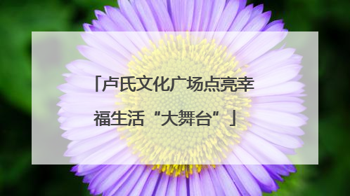 卢氏文化广场点亮幸福生活“大舞台”