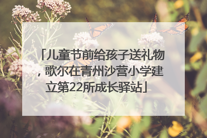 儿童节前给孩子送礼物，歌尔在青州沙营小学建立第22所成长驿站