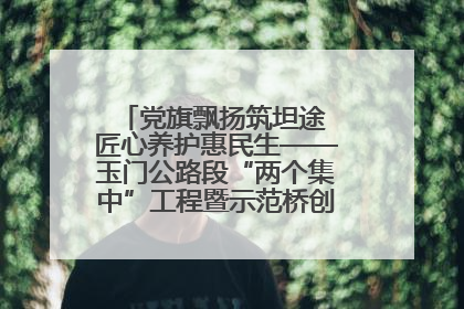 党旗飘扬筑坦途 匠心养护惠民生——玉门公路段“两个集中”工程暨示范桥创建项目圆满收官