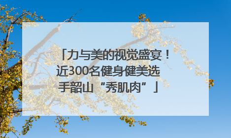 力与美的视觉盛宴！近300名健身健美选手韶山“秀肌肉”