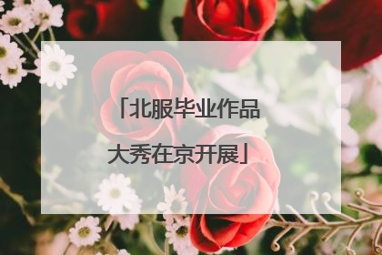 北服毕业作品大秀在京开展