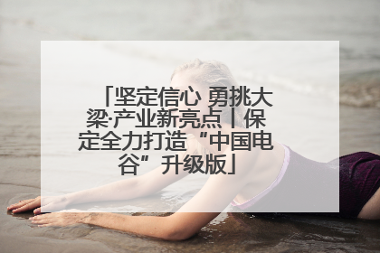 坚定信心 勇挑大梁·产业新亮点丨保定全力打造“中国电谷”升级版