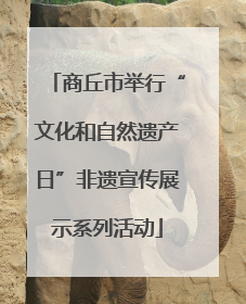 商丘市举行“文化和自然遗产日”非遗宣传展示系列活动