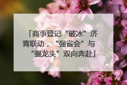 商事登记“破冰”济青联动，“强省会”与“强龙头”双向奔赴