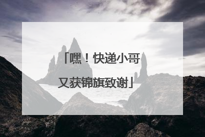 嘿！快递小哥又获锦旗致谢