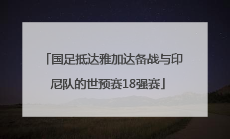 国足抵达雅加达备战与印尼队的世预赛18强赛