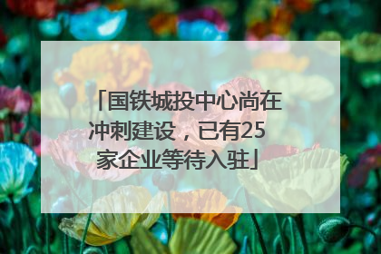 国铁城投中心尚在冲刺建设，已有25家企业等待入驻