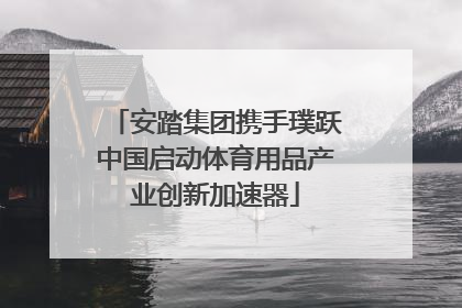 安踏集团携手璞跃中国启动体育用品产业创新加速器